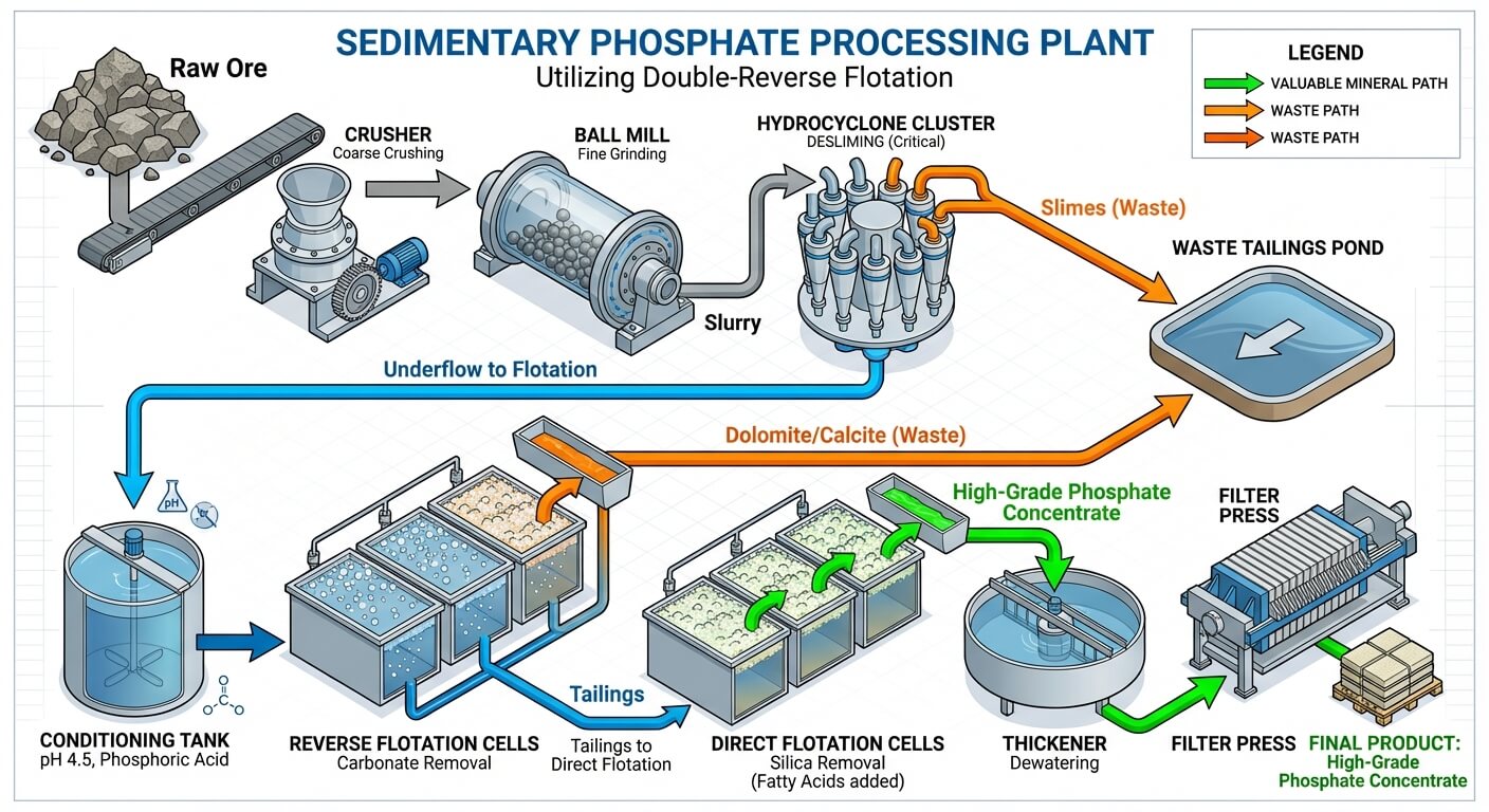 Phosphataufbereitungsanlage: Der ultimative Leitfaden zur Apatitflotation und -aufbereitung